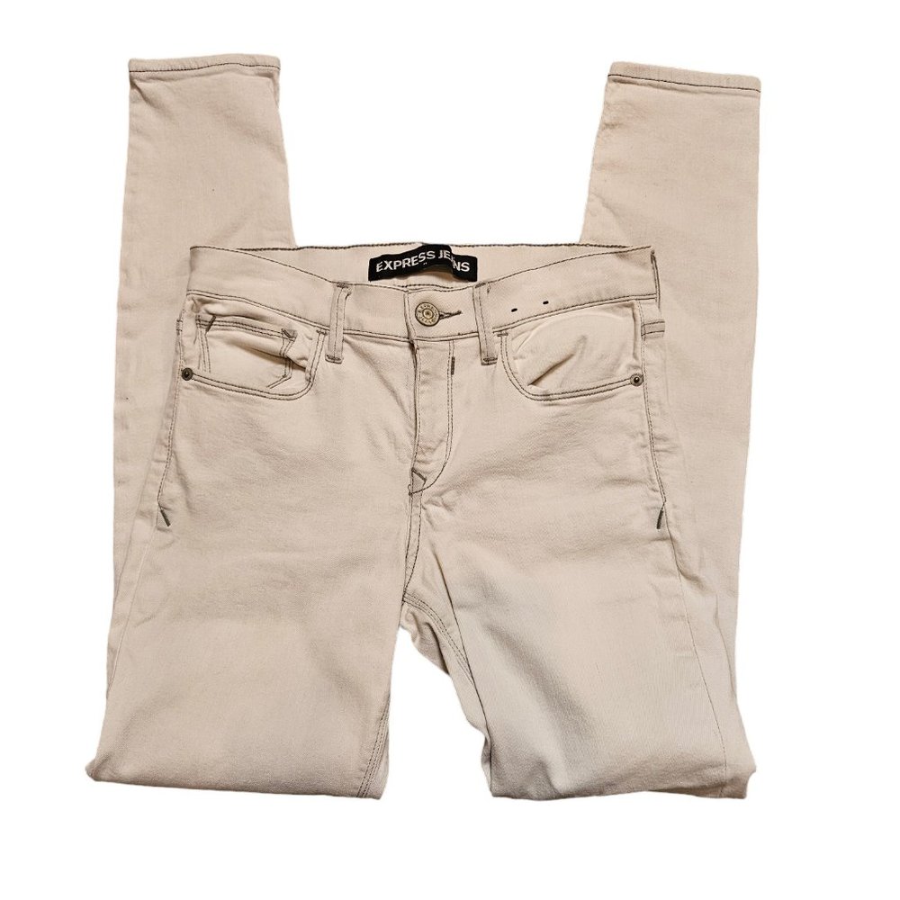 Midrise Express White Legging Jean Pants